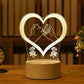 Romantic 3D LED Night Light Lamp - Kids Bedroom Decor, A Unique Valentine's Day Gift for Weddings