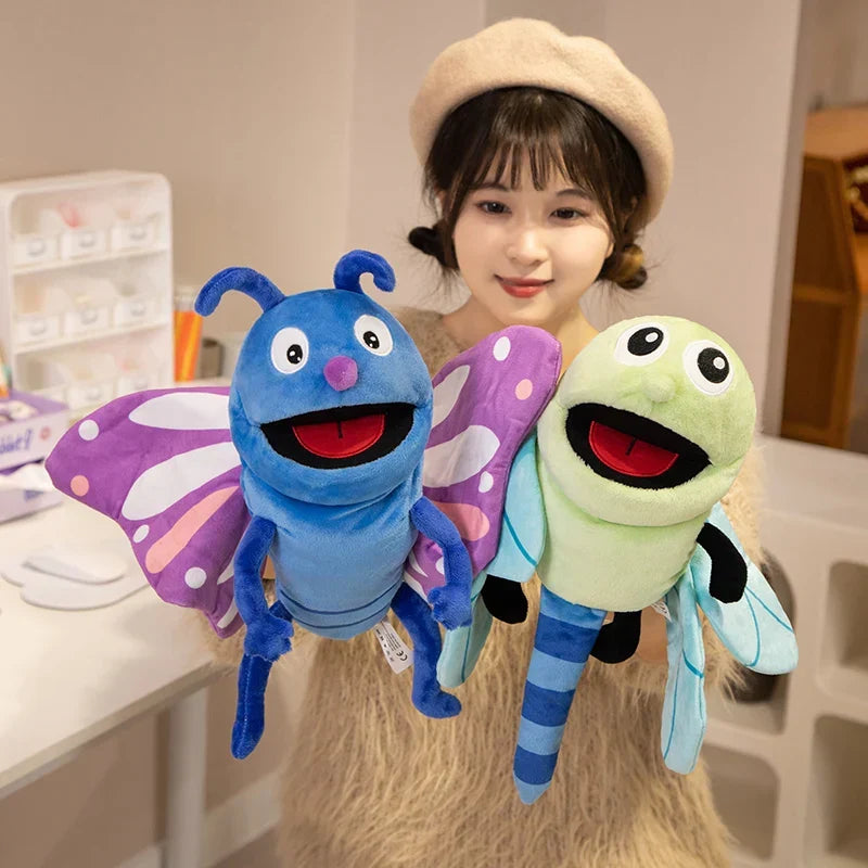 Finger Puppets Insect Plush Hand Puppet Kit Kids Educational Cotton Plush Bug Characters Back To School 2025 Gift