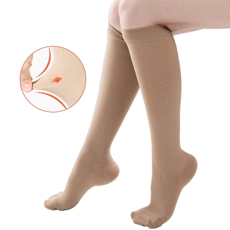 Varicose Veins Support Calf Sleeve Unisex S–7XL 2026 – Medical Grade Compression Stockings 34–46mmHg Class 3