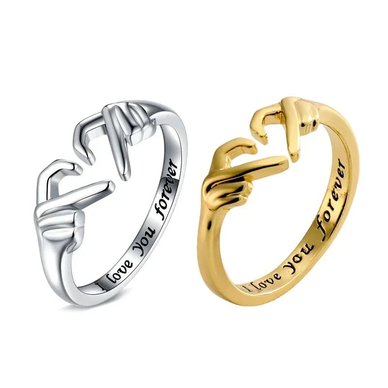 Heart Ring Hollow Double Layer Open Flexible Ring Romantic Jewelry Gift 2026 Valentine Gift Trend