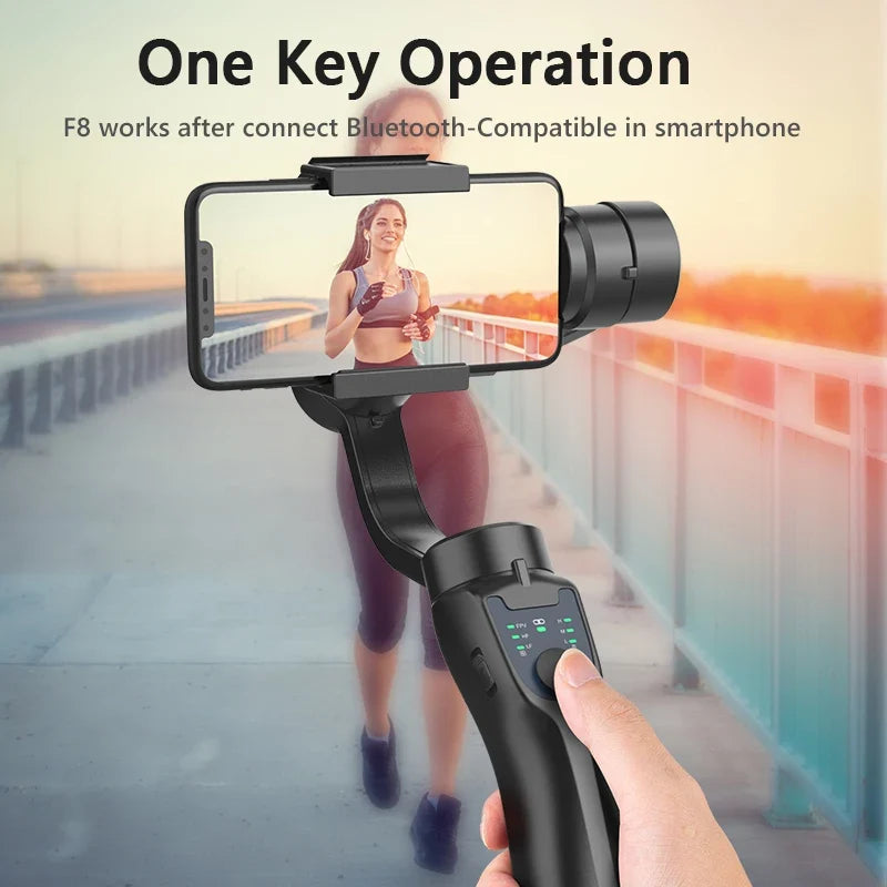 3-Axis Hand-Held Gimbal Stabilizer with Accessories - Anti Shake Smartphone Video Holder for Android & iPhone