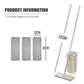 Household Cleaning Hand-Free Flat Floor Mop & Bucket Kit with Washable Microfiber 4x Pads