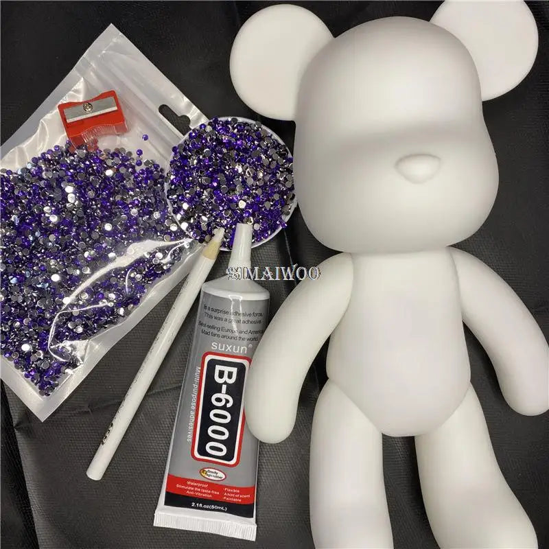 Diamond Painting Kit 5D Full Drill Crystal Bear Doll Christmas 2025 DIY Rhinestone Mosaic Sparkling Household Decor Gift