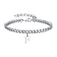 Initials Cuban Link Bracelet Stainless Steel Flexible