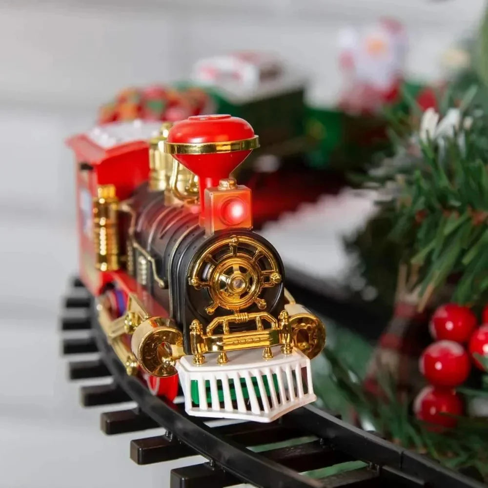 Christmas Train Kit with Sound & Light - Educational Toy for Kids, Festive Holiday Gift