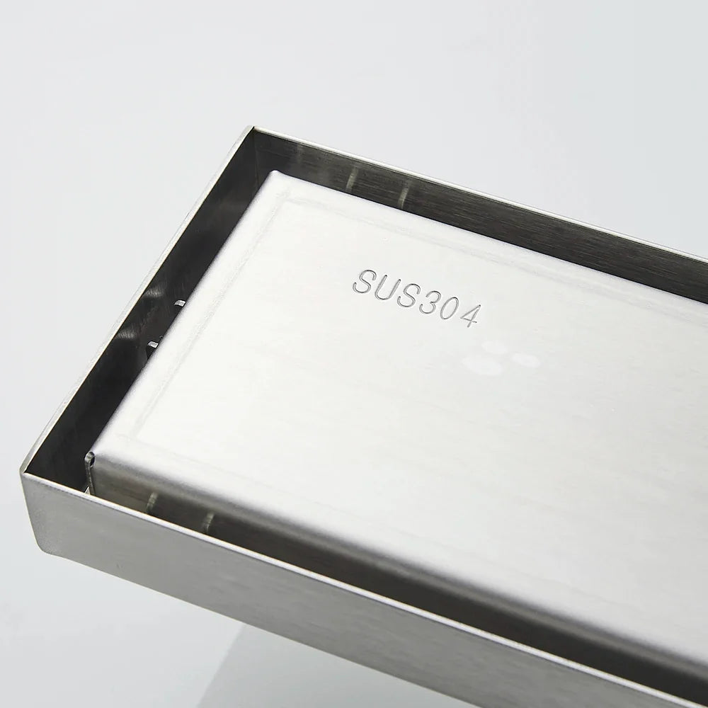 Floor Drain Invisible Square Shower Drain Anti Odor Stainless Steel Simple Clean 2026 Household Renovation Trend