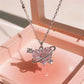 Pendant Zircon Necklace Pink Planet Heart Valentines Day Gift 2026 Aesthetic Jewelry