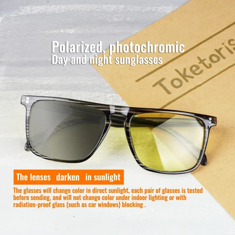 Photochromic Sunglasses Polarized Lenses For Driving Day And Night Comfort Light Frame Fall 2025 Trend