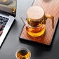 Household Magnetic Suction Floaty Cup Teapot 740ML Heat-Resistant Glass Tea Kit