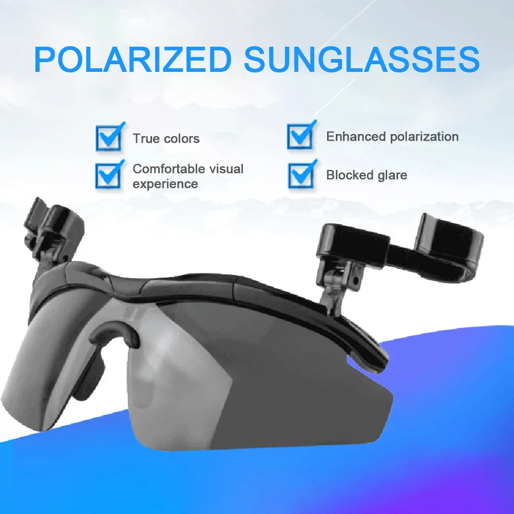 Clip-On2026 Edition Polarized Sunglasses With Hat Clip UV-Proof Anti-Glare For Outdoor Fishing Fall