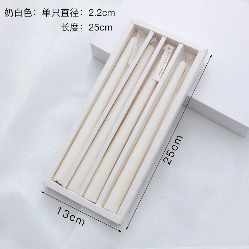 Candles Taper 4 Pack Slender Scented Smokeless Long Branch Wedding Table Decor Fall 2025 DIY Centerpieces