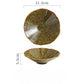 Ceramic Japanese Noodle Bowl Lotus Pattern Salad Bowl