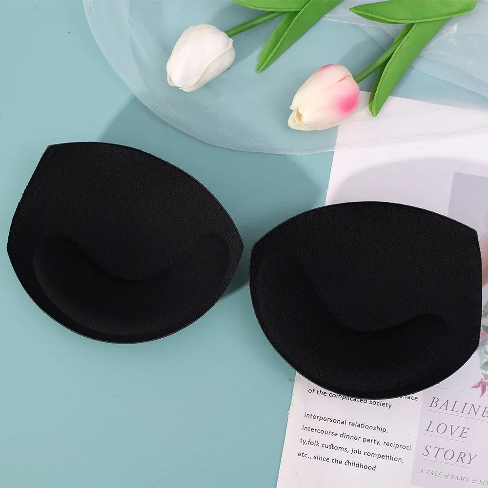 Breathable Women's Bra Pads - 3D Push-Up, Multi-Use Sponge Padding, For Swimsuits