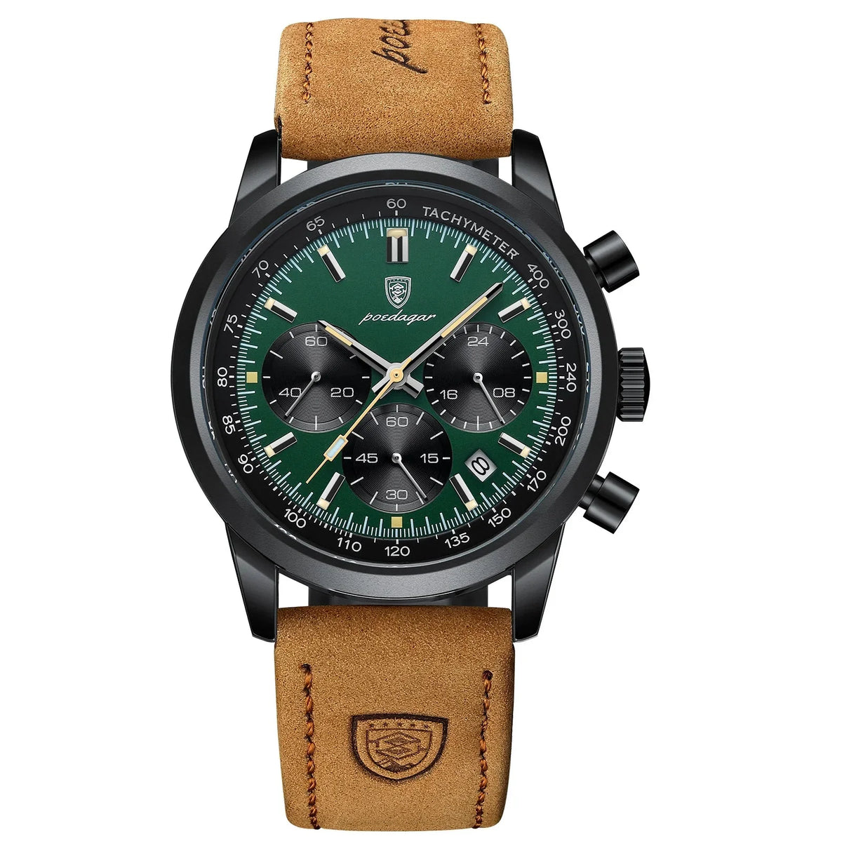 Quartz2025 Edition Watch Leather Chronograph Military Style