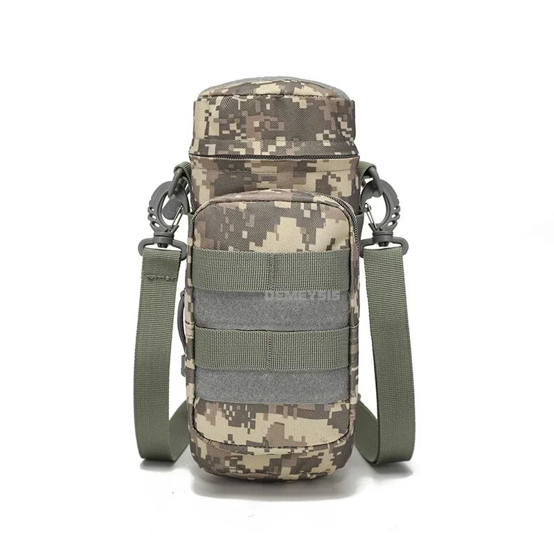 Water2025 Edition Bottle Pouch Waist Bag Tactical MOLLE 1L Capacity Hiking Camping Fall