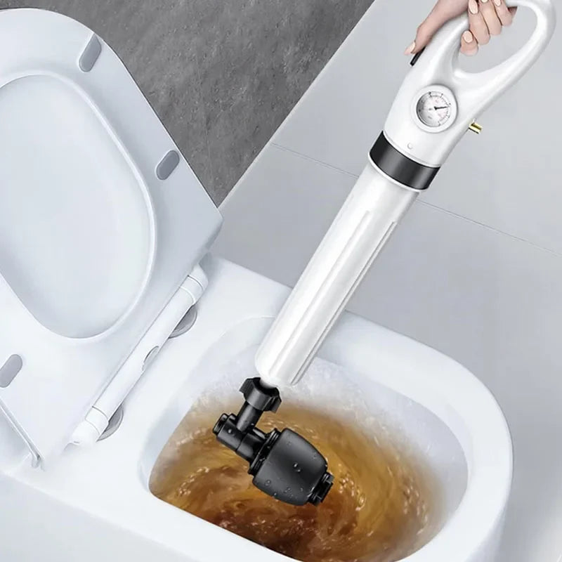 Drain Cleaner With Pressure Gauge - Pneumatic Toilet Plunger For Clogged Drains, Fall 2026 DIY Household Improvement