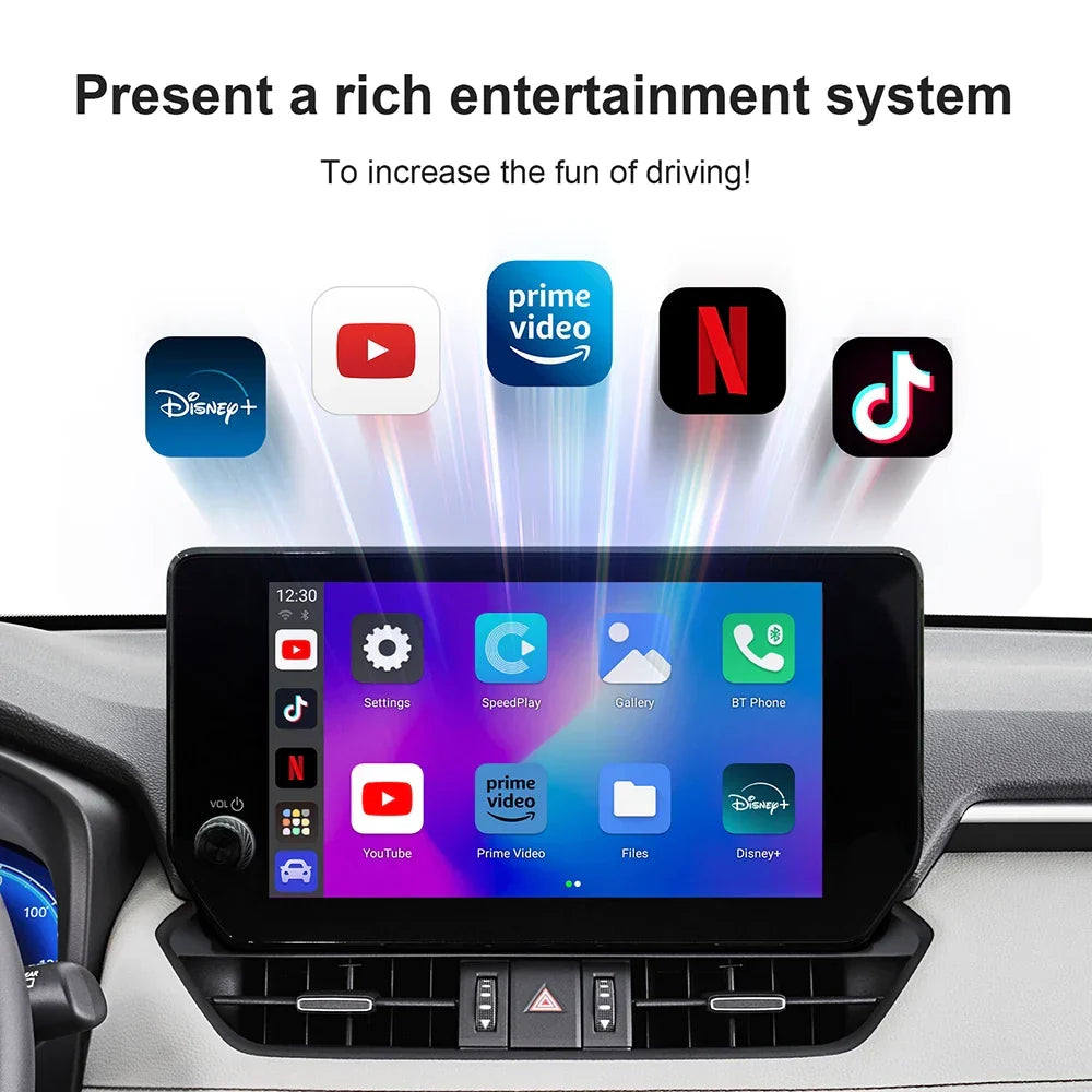 Android TV Box CarPlay AI Cordless BuiltIn Play Store Android Auto YouTube Netflix Fall 2025 Trend Gift