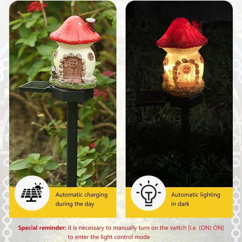 Solar Fairy Lights House Shaped Lawn Lamp Outdoor Water-Resistant LED Garden Decor Fall 2026 Gift Idea