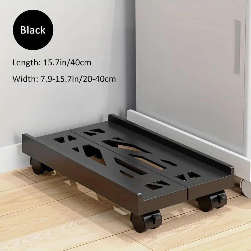 PC Tower Stand Flexible Ventilated Base With Casters