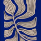 Klein Blue Abstract Canvas Wall Art Vertical Contemporary Print