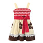 Light girls' dress - sleeveless a-line, polyester, elastane, casual summer wear