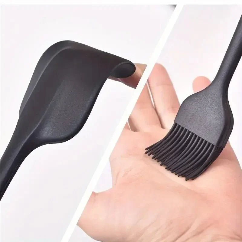 6 Pieces Silicone Spatula Kit Non Stick Heat Resistant Tools for Cooking Baking Mixing