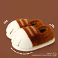 Plush Unisex Slippers For Kids - Cozy Cat Design, Plush Lining, Indoor Wear At Household