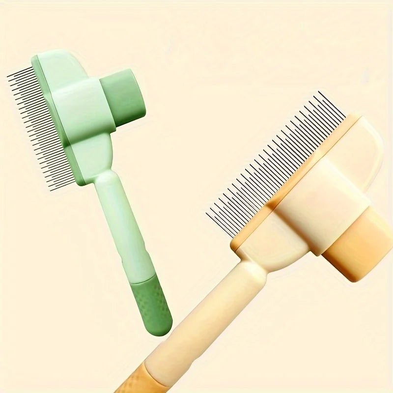 Dog Hair Remover Brush for Long Hair Pets - Grooming and Maintenance Comb for Dogs and Cats, Bath Brush for Simple Hair Cleaning
