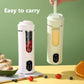 Portable2026 Edition Juicer USB Battery-Powered 530ml Personal Blender 12 Blade Ice Crushing 4 Gears 7.4V Viral Trend
