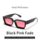 Sunglasses Black Retro Square Shades Deluxe Fashion Eyewear Fall 2026 Trend Gift Idea