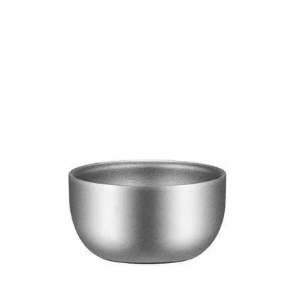 Pure Titanium Double Layer Tea Cup 50ml Camping Kit