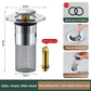 Pop-Up Drain Stopper Basin Hair Catcher Stainless Steel Filter Anti-Odor Fall 2026 Household Upgrade