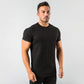short sleeve, cotton blend, for workout & casual wear – Breathable slim fit men's gym t-shirt