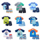 Fast-Dry Boys Swimwear - Two-Piece Cartoon Print Kit, Polyester/Nylon/Spandex, Summer Beachwear