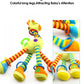 Plush Giraffe Baby Rattle Hanging Plush Newborn Sensory Toys