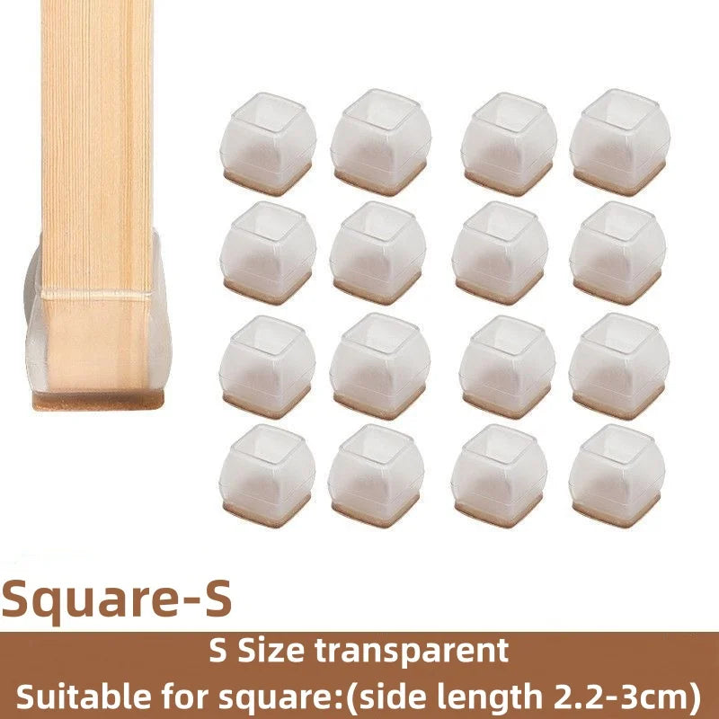 Floor Protectors Chair Feet Leveling Mat 2026 – Silicone Anti-Slip Furniture Leg Pads 16-Pack
