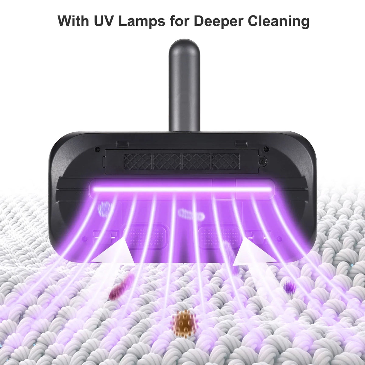 Travel-Friendly Mattress Vacuum Cleaner 100W Cordless UV Bed Cleaner 8000Pa Strong Suction