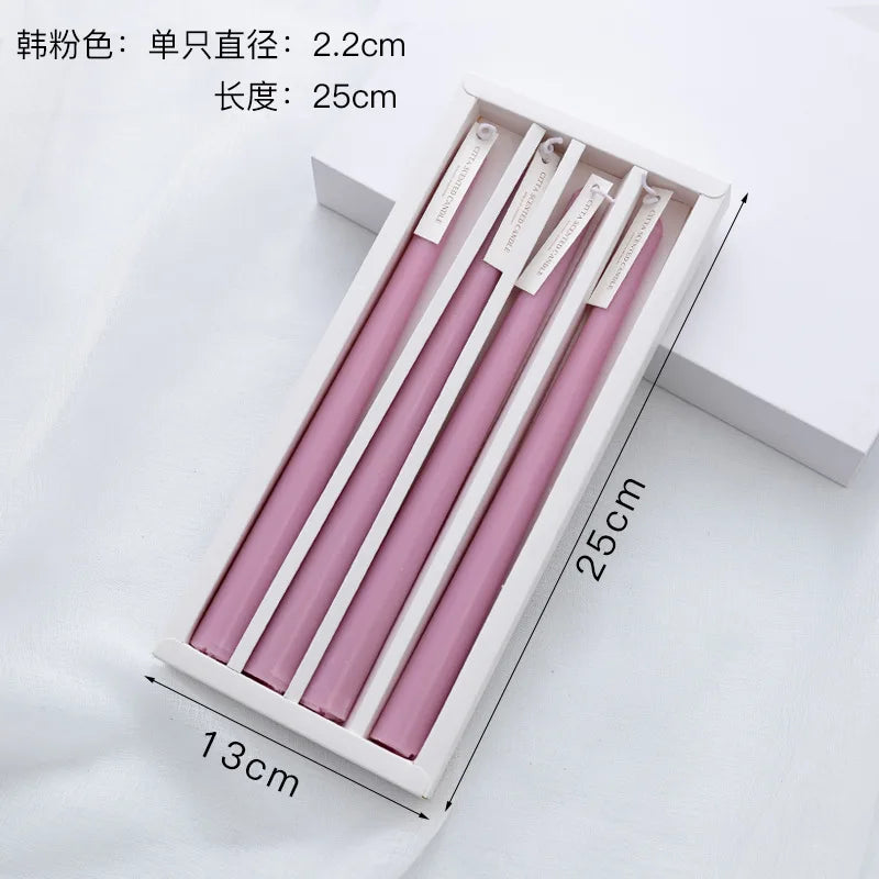 Candles Taper 4 Pack Slender Scented Smokeless Long Branch Wedding Table Decor Fall 2025 DIY Centerpieces