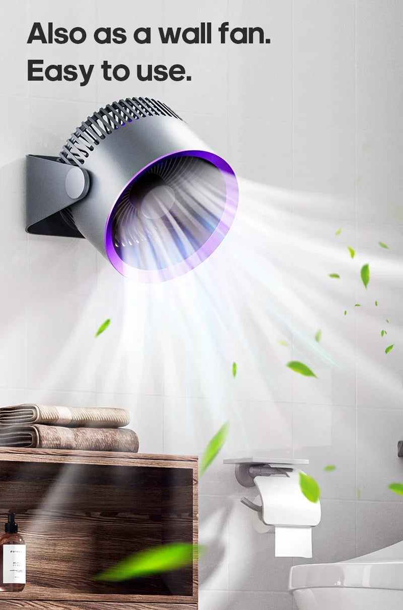 Travel-Friendly Fan Battery Desk Air Circulator Quiet Summer