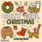 Coloring2025 Edition Book For Adults Cozy Christmas Theme Simple Relaxing Holiday Coloring Pages Gift Idea