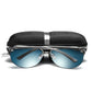 Men's Aviator Sunglasses Metal Frame Mirror Lens Driving Glasses