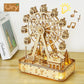 Wooden 3D Puzzle LED Rotating Ferris Wheel Model Kit Mechanical DIY Decor Holiday Gift 2025 Relaxing Build