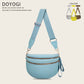 checkered nylon, box shape, travel and daily use – Multi-Use unisex crossbody bum bag