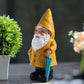 Garden2026 Edition Gnome Statue With Yellow Umbrella Outdoor Lawn Decor Resin Weatherproof Yard Ornament Fall