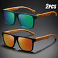 Square Sunglasses Frame Unisex Outdoor Eyewear UV400 Protection Summer 2026 Trend Wood Grain Hinges