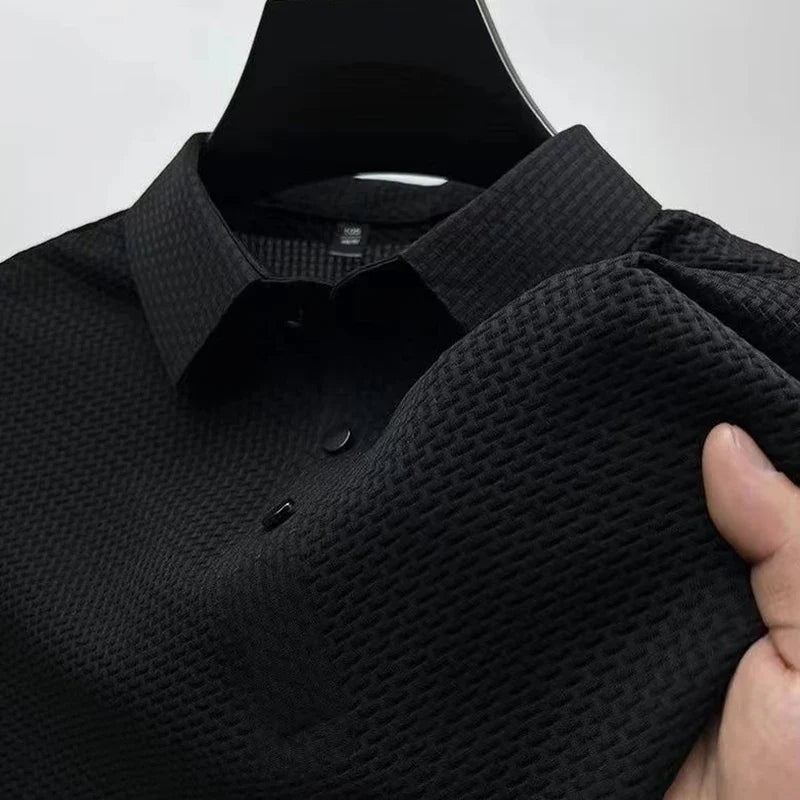 short sleeve, casual summer style, slim fit versatile top – Breathable men's polo shirt