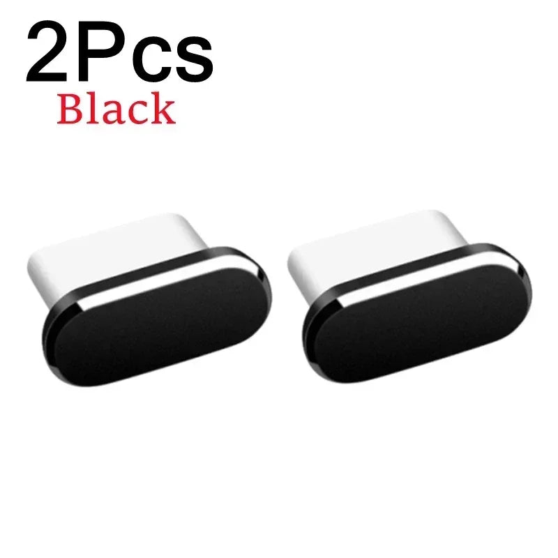 Type-C Metal Charging Port Dust Plugs - 2Pcs iPhone Accessories, Dust & Liquid Protection