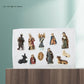 Nativity Scene Kit Resin Figurines Miniature Baby Jesus Manger Decor Christmas Gift Idea
