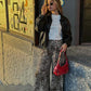 Wide Leg Leopard Print Pants for Women, High Waist Comfortable Trousers for Casual and Chic Occasions-3