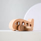 Montessori Wooden Plane Educational Toy for 3-4 Year Olds with Colorful Glass Beads for Learning and Creative Play